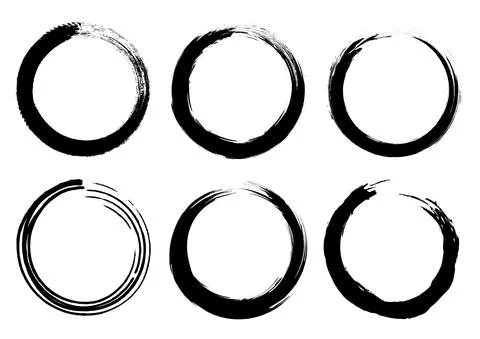 Isolated Rectangle Grunge Brush Border Frames Collection Set. Premium Vector Stockillustratie