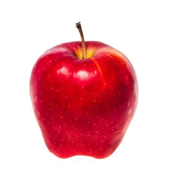 Isolated red apple fruit Stock Photos