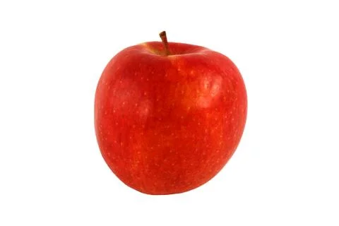 Isolated red apple on white Stock Photos