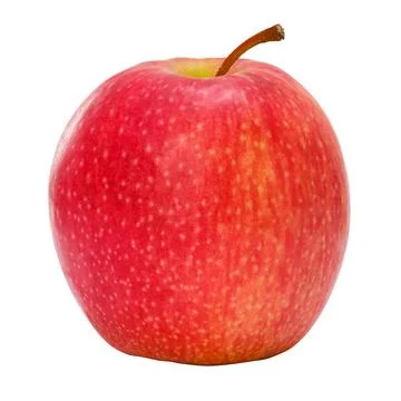 Isolated Red Apple On White 库存照片