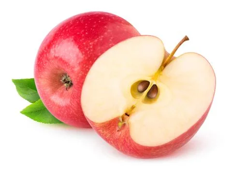 Isolated red apples Stock Photos
