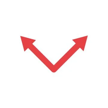 Isolated red arrows icon vector design Illustrazione stock