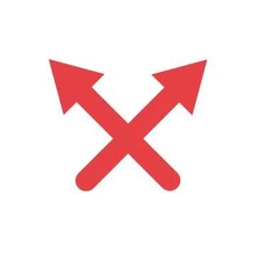Isolated red arrows icon vector design Illustrazione stock