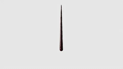 Isolated red blood dropping with alpha channel Stock Footage 237174027