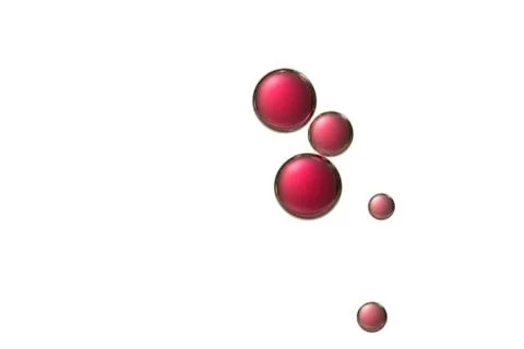 Isolated red bubbles Stock Photos
