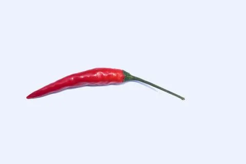 Isolated red chilli pepper on white background Stock Photos