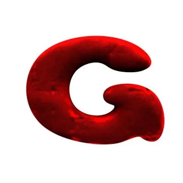 Isolated red clay figure Stock Illustration