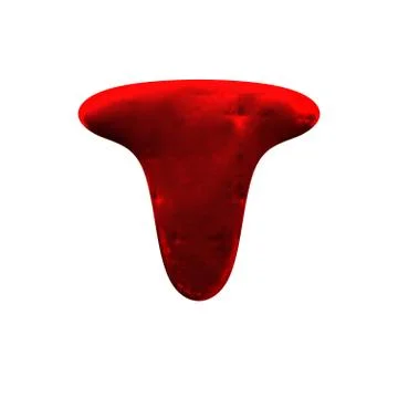 Isolated red clay figure Stock Illustration