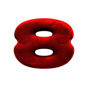 Isolated red clay figure Stock Illustration