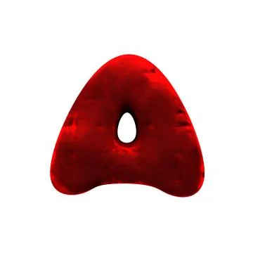 Isolated red clay figure Stock Illustration