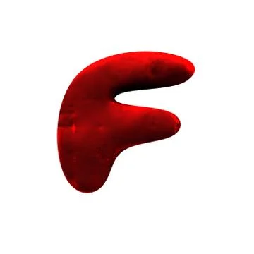 Isolated red clay figure Stock Illustration