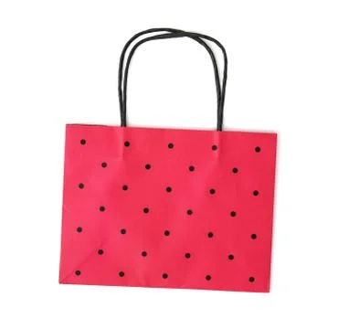 Isolated red gift bag Foto stock