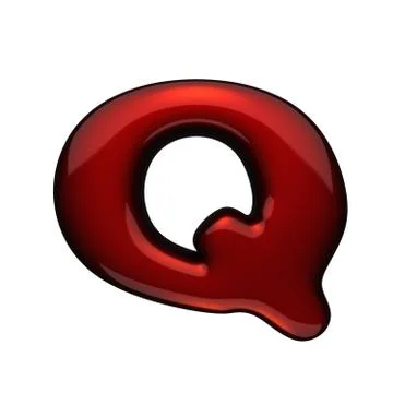 Isolated red metal figure Stock Illustration