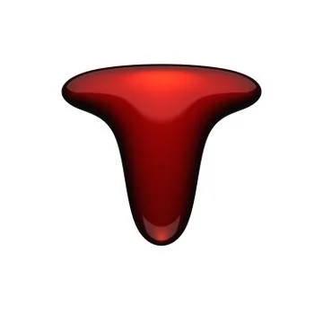 Isolated red metal figure 스톡 일러스트