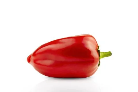 Isolated red pepper on a white background. Stock Photos
