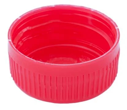 Isolated red plastic cap Stock Photos