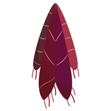 Isolated red wool winter scarf Vector Stock Illustration