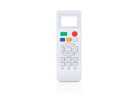 Isolated remote control on a white background with place for mockup and empty Stock Photos