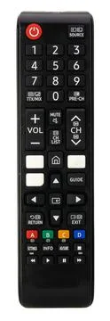 Isolated Remote For Smart TV Stock Photos