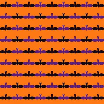 Isolated repeating butterfly icon pattern on transparent background Stock Illustration