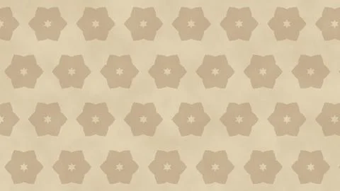 Isolated repeating floral pattern with beige star flowers on transparent ba.. Stock Illustration