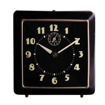 Isolated retro clock Stock Photos