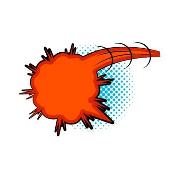 Isolated retro comic expression Stock Illustration