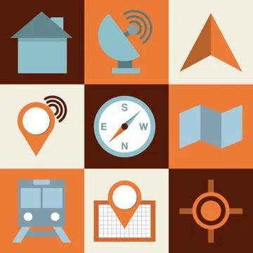 Isolated retro icon 스톡 일러스트