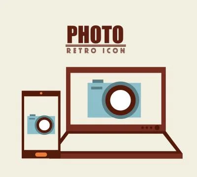 Isolated retro icon Stockillustratie