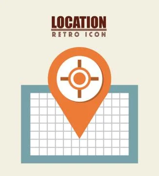 Isolated retro icon 스톡 일러스트