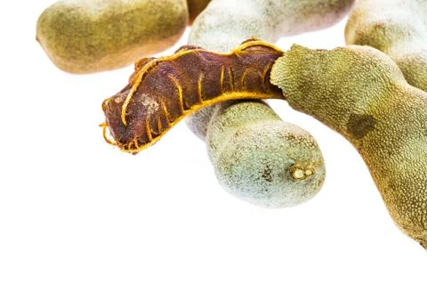Isolated ripe tamarind Stock Photos