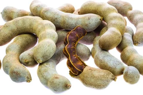Isolated ripe tamarind Stock Photos
