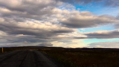 Isolated roads of Iceland Stock Footage 78528743