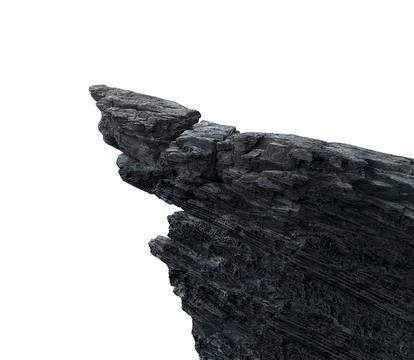 Isolated rocky stone Stock Photos