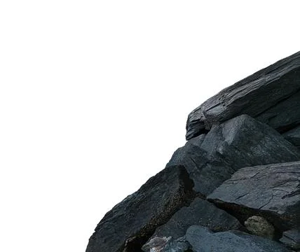 Isolated rocky stone Stock Photos