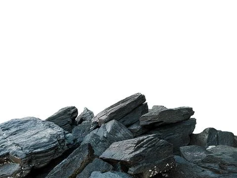Isolated rocky stone Stock Photos