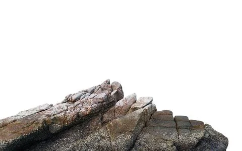 Isolated rocky stone Stock Photos