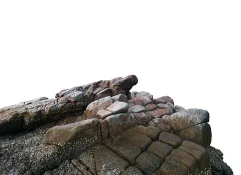 Isolated rocky stone Stock Photos