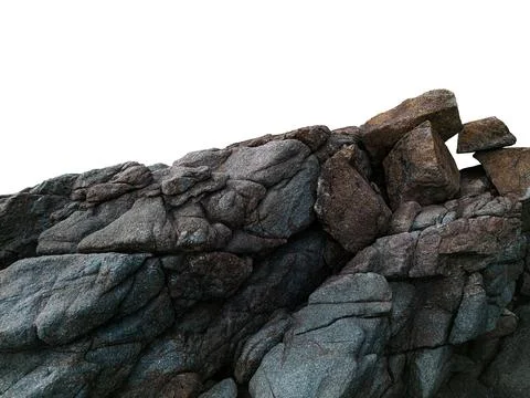 Isolated rocky stone Stock Photos