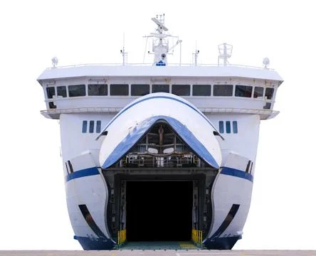 Isolated Roll-On Roll-Off Ferry Photos