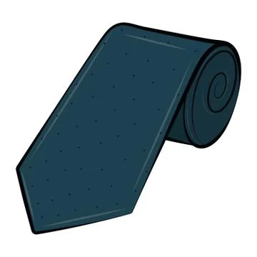 Isolated rolled tie image Stock Illustration