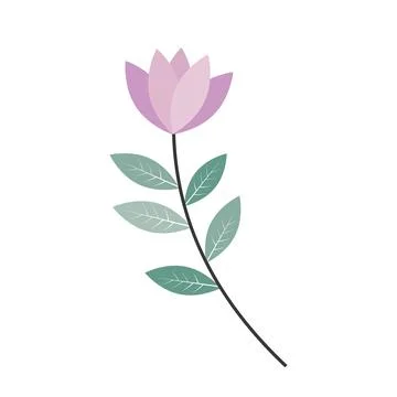 Isolated Romantic Abstract boho flower color vector Illustration for Children's Stock Illustration