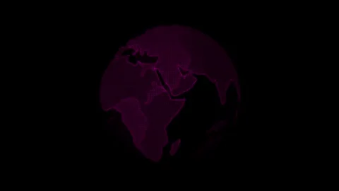 isolated rotating digital earth - techno... | Stock Video | Pond5
