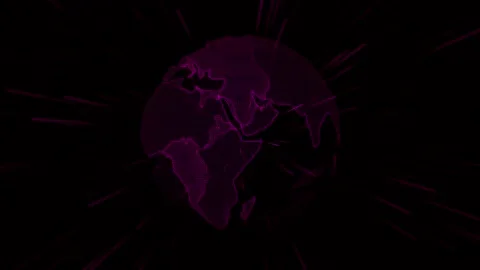 isolated rotating digital earth - techno... | Stock Video | Pond5