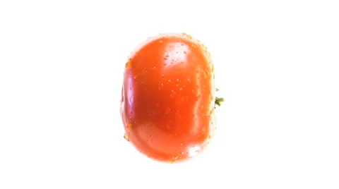 Isolated Rotating Tomato HD Video stock 40712946
