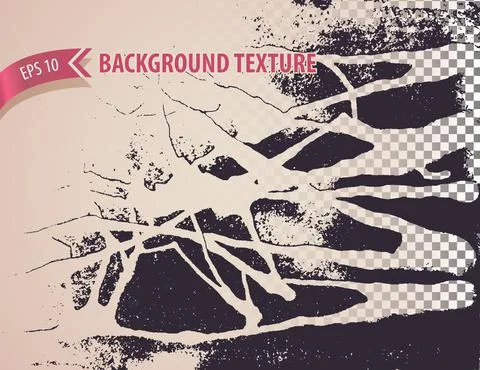 Isolated rough overlay grunge texture with distressed effect. Abstract 스톡 일러스트