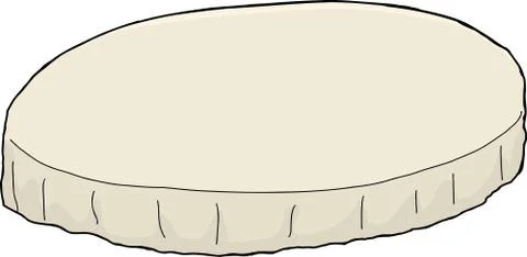 Isolated Round Tablecloth Stock Illustration