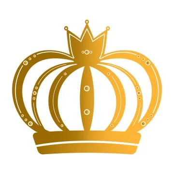 Isolated royal crown Stock Illustration