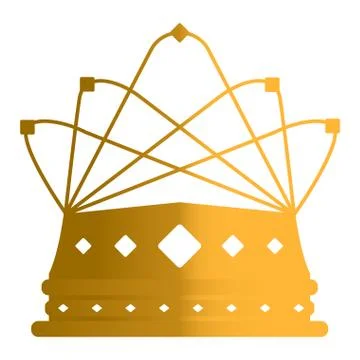 Isolated royal crown Stock Illustration