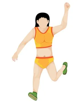 Isolated runner wooman on white background vector design Stock Illustration